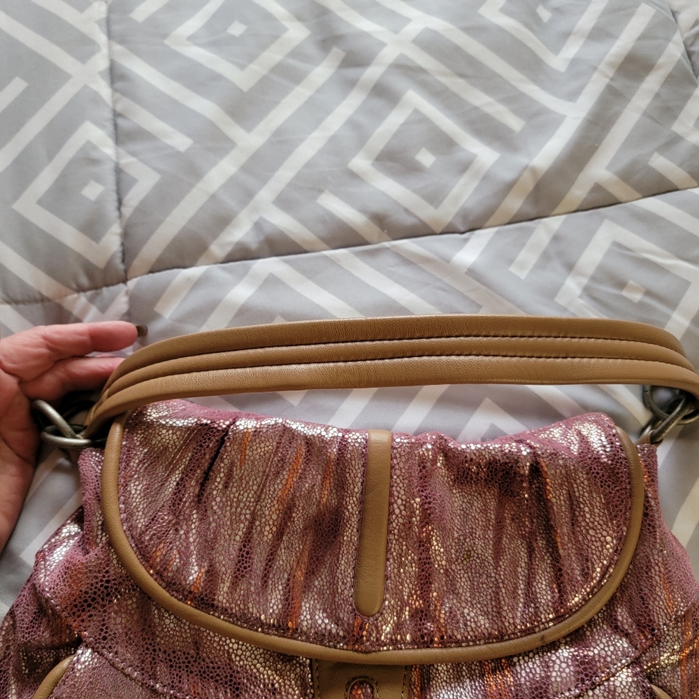 🔥SALE🔥MALINI MURJANI |SHOULDER  SPARKLY LEATHER HOBO BAG - Picture 14 of 16